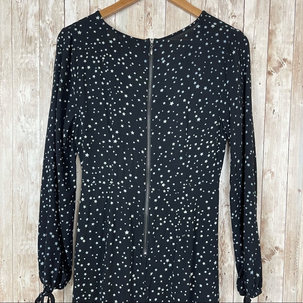 Wild Fable Long Sleeve Star Print Wrap Dress Sz M - Picture 8 of 10